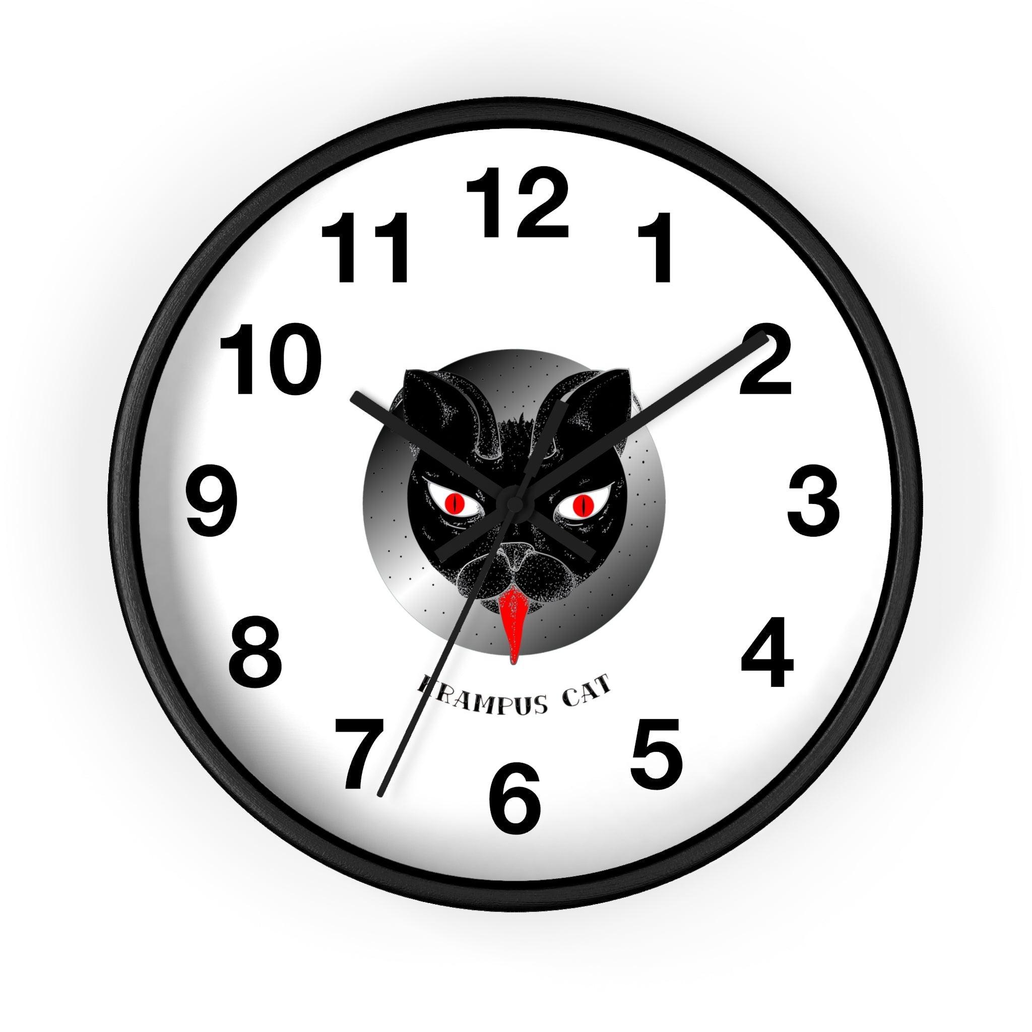 Krampus Cat - Wall Clock - Witty Twisters Fashions