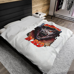 Animal In Bed - Velveteen Plush Blanket - Witty Twisters Fashions