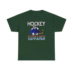 Hockey Was Invented By Canadians so we could be rude and violent to other people - T-Shirt - Witty Twisters Fashions