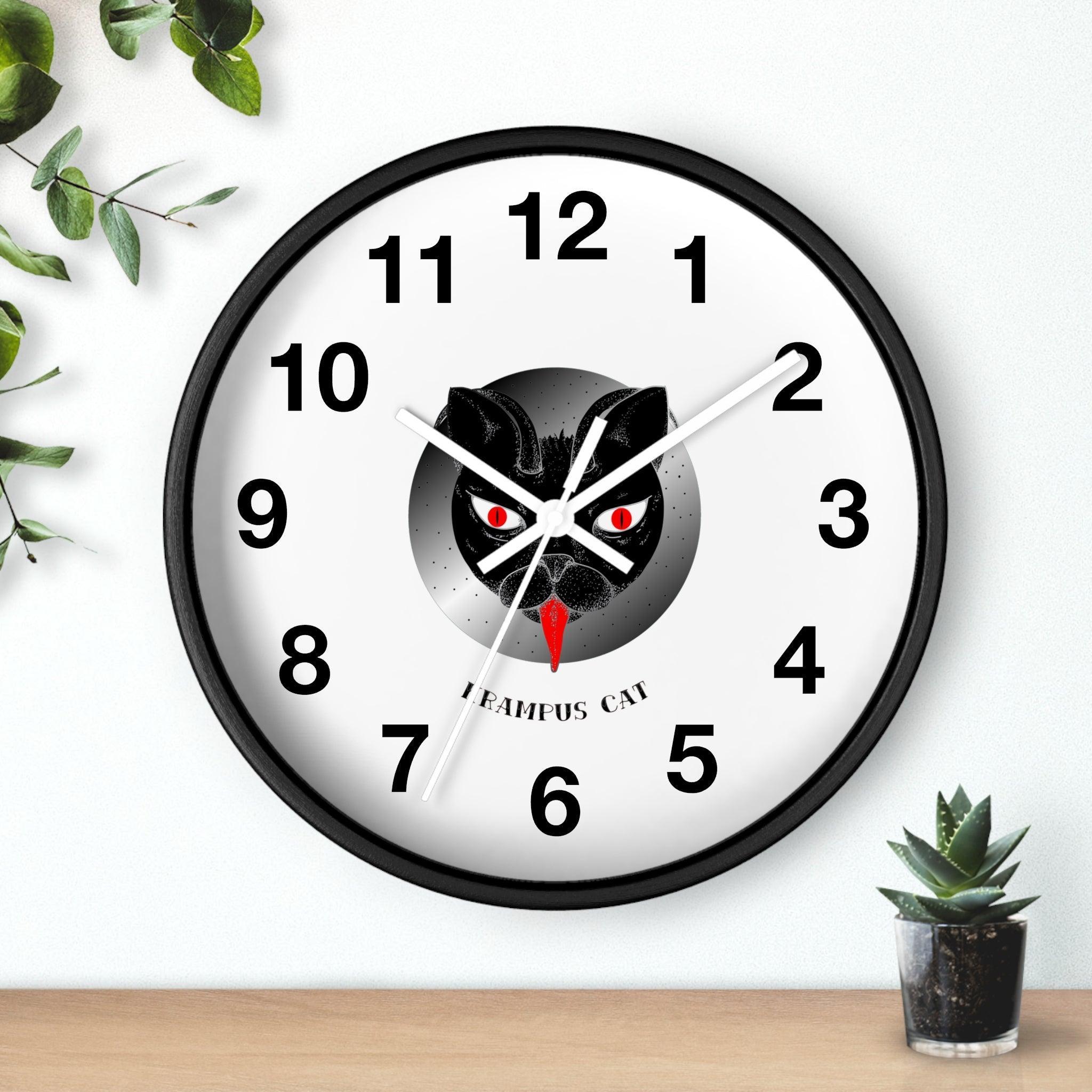 Krampus Cat - Wall Clock - Witty Twisters Fashions
