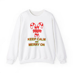 Keep Calm and Merry On - Sweatshirt - Witty Twisters Fashions