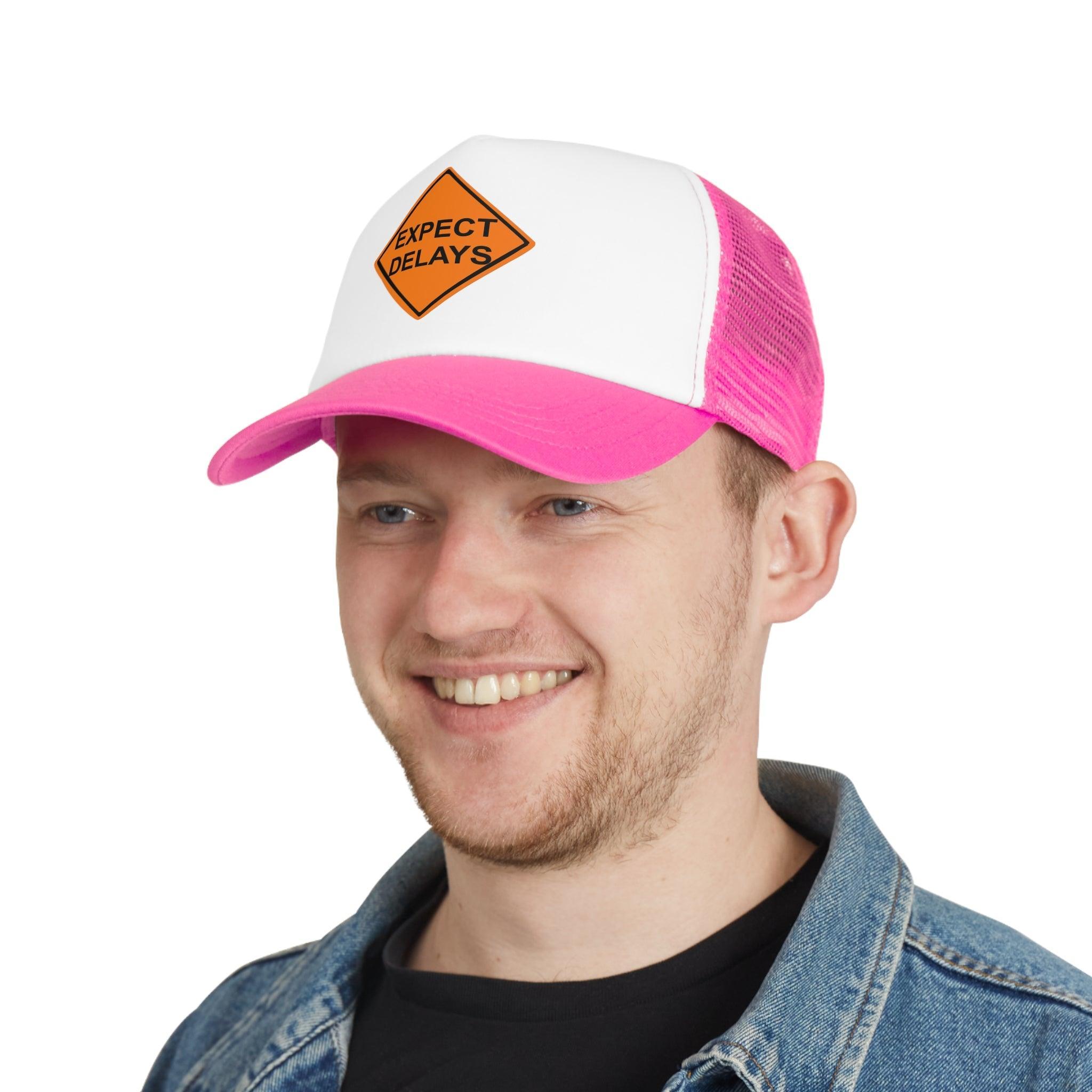 Expect Delays - Mesh Trucker Hat - Witty Twisters Fashions