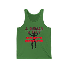 A Human A Day Helps Keep The Munchies at Bay - Tank Top - Witty Twisters Fashions