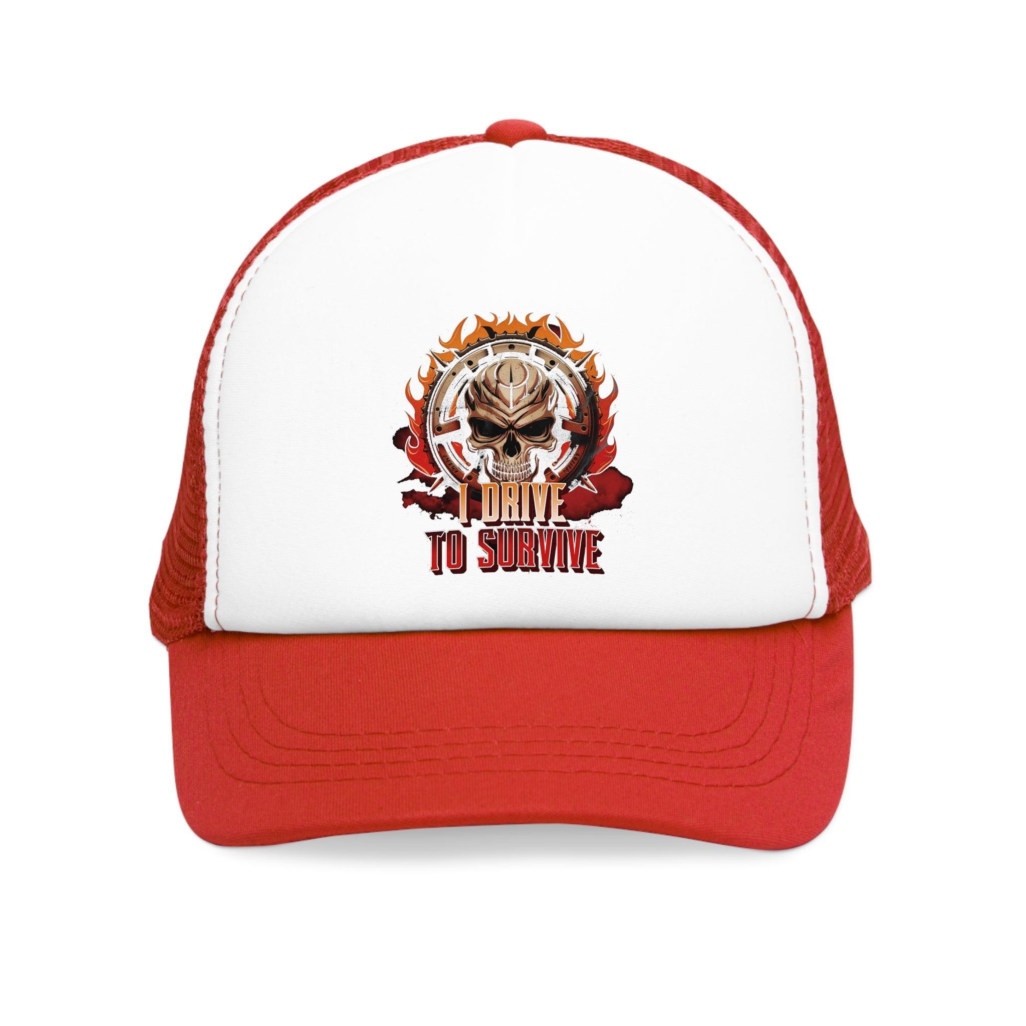 I Drive To Survive - Mesh Trucker Hat - Witty Twisters Fashions