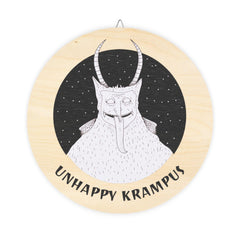 Unhappy Krampus - Wood Signs - Witty Twisters Fashions