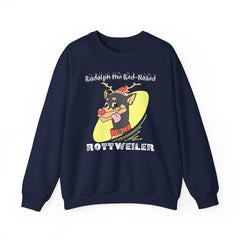 Rudolph The Red-Nosed Rottweiler - Sweatshirt - Witty Twisters Fashions