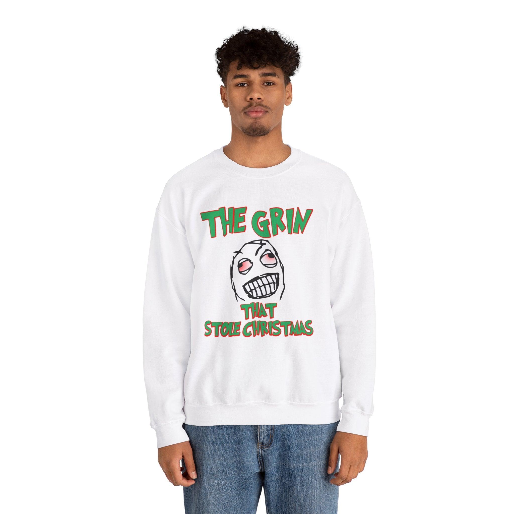 The Grin That Stole Christmas - Sweatshirt - Witty Twisters Fashions