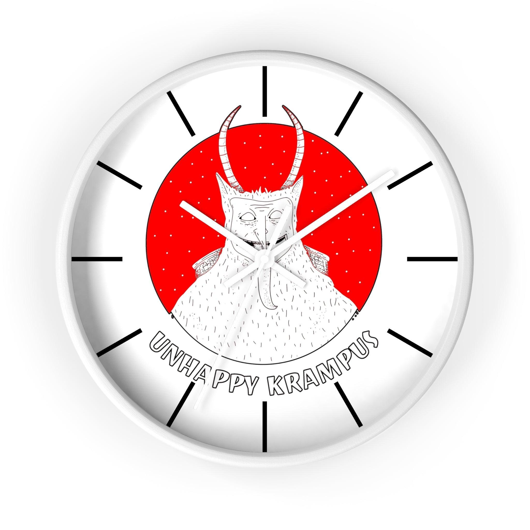 Unhappy Krampus - Wall Clock - Witty Twisters Fashions