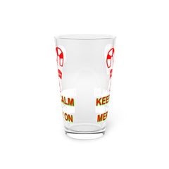 Keep Calm and Merry On - 16oz Pint Glass - Witty Twisters Fashions