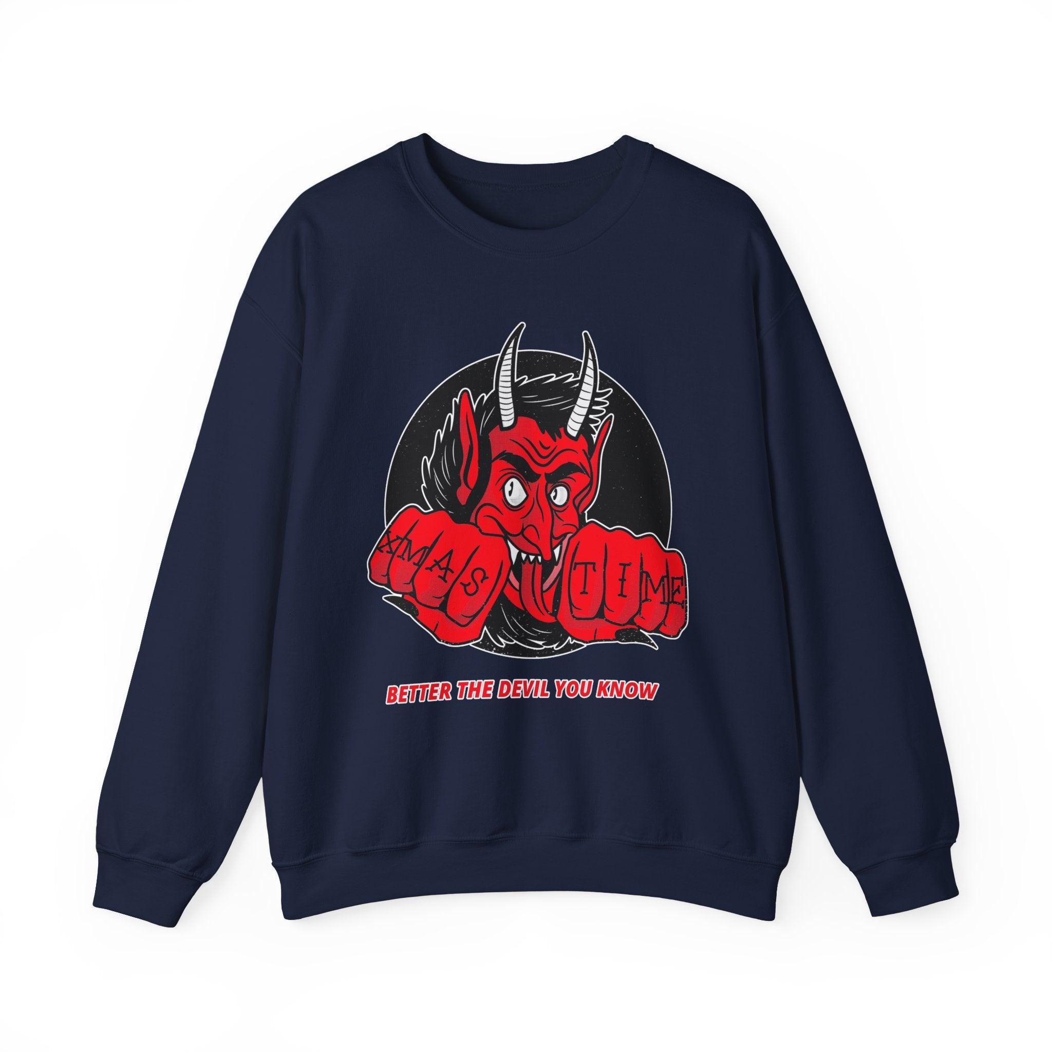 Better the devil you know Xmas time - Sweatshirt - Witty Twisters Fashions