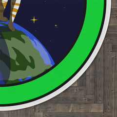 The world is yours - Round Rug - Witty Twisters Fashions