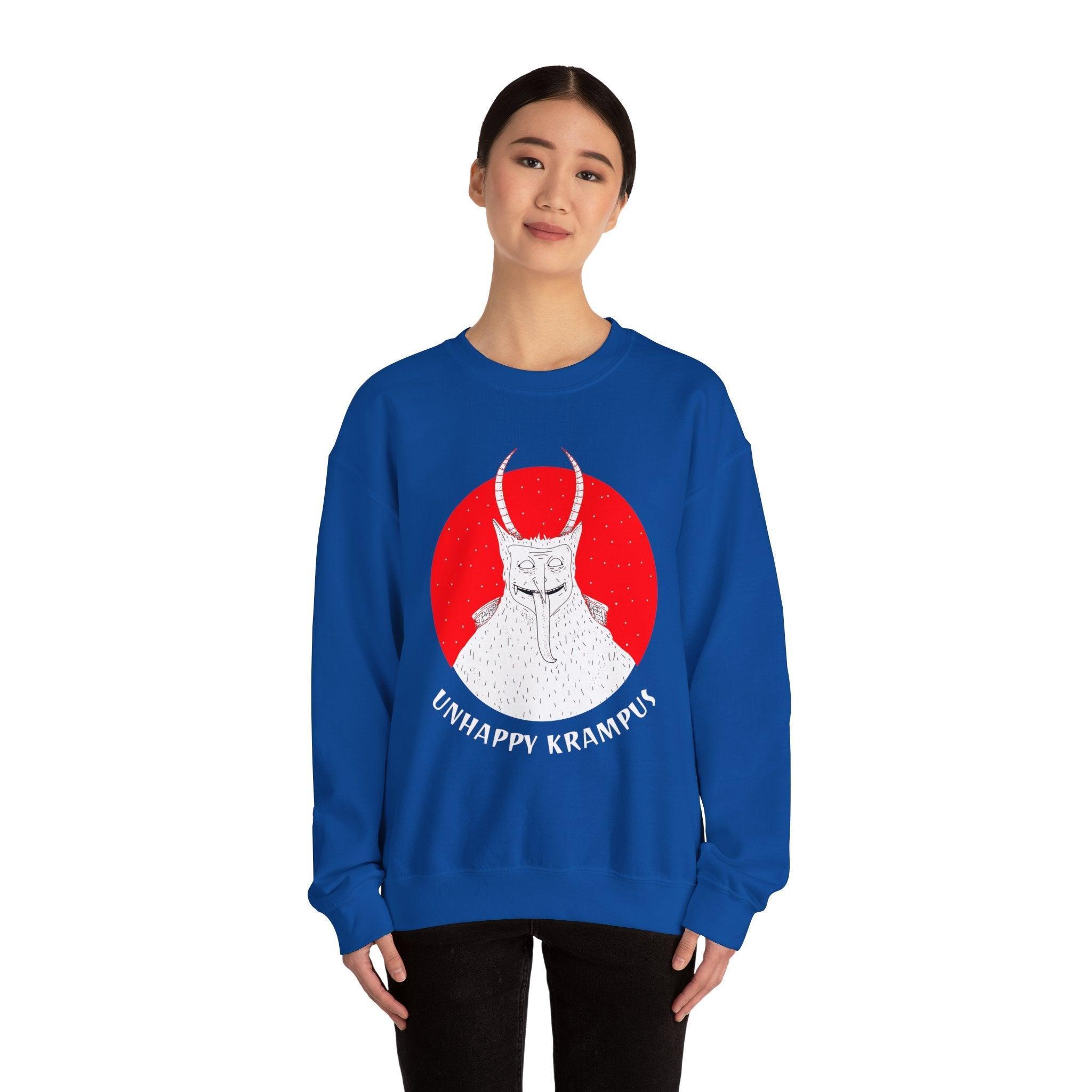 Unhappy Krampus - Sweatshirt - Witty Twisters Fashions