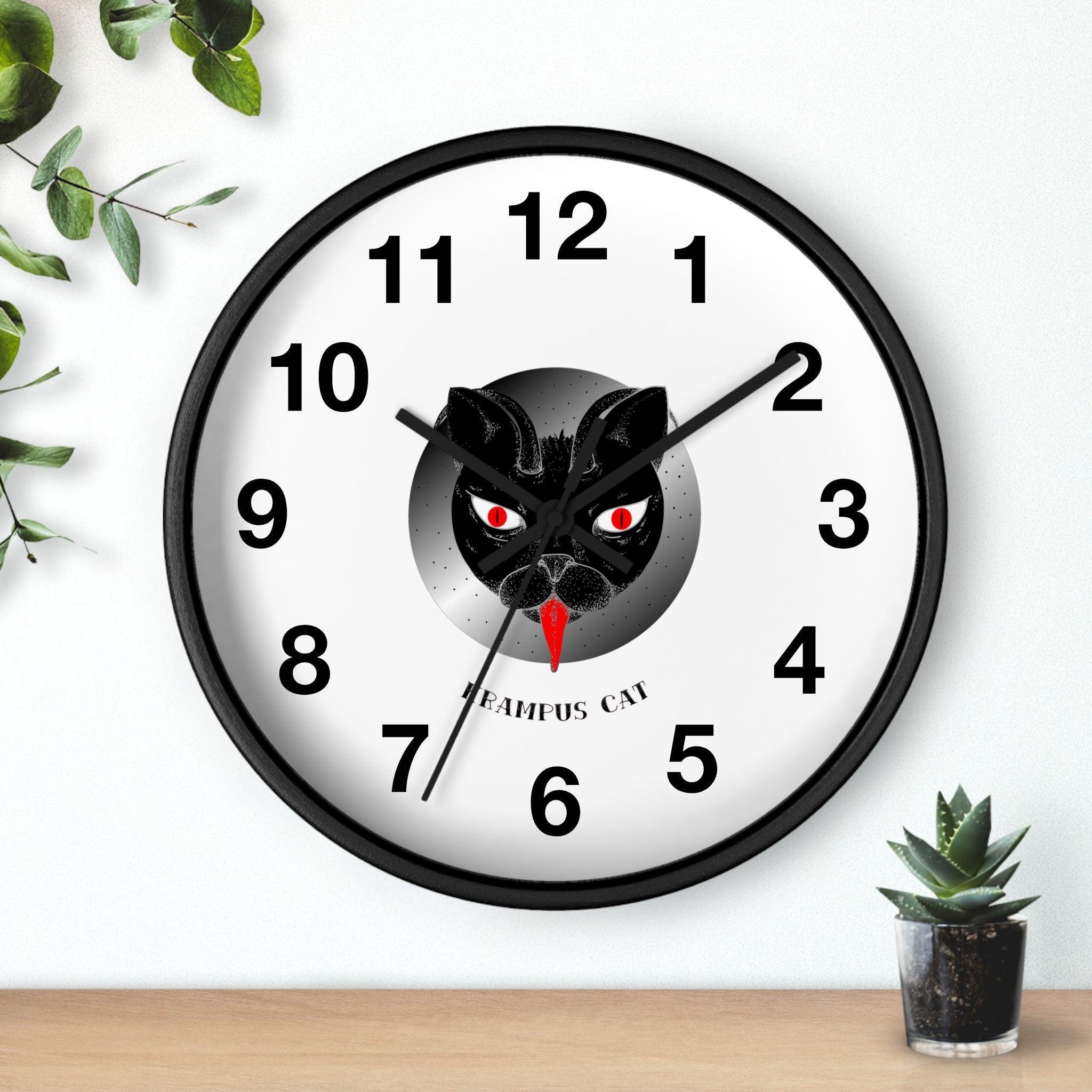 Krampus Cat - Wall Clock - Witty Twisters Fashions