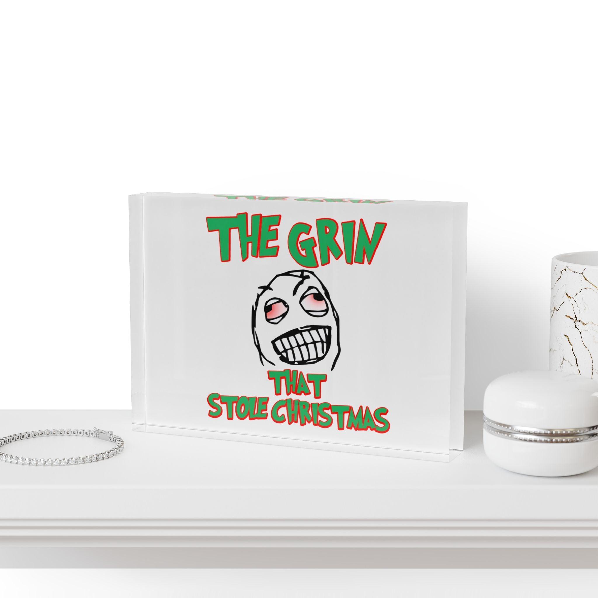 The Grin That Stole Christmas - Photo Block - Witty Twisters Fashions