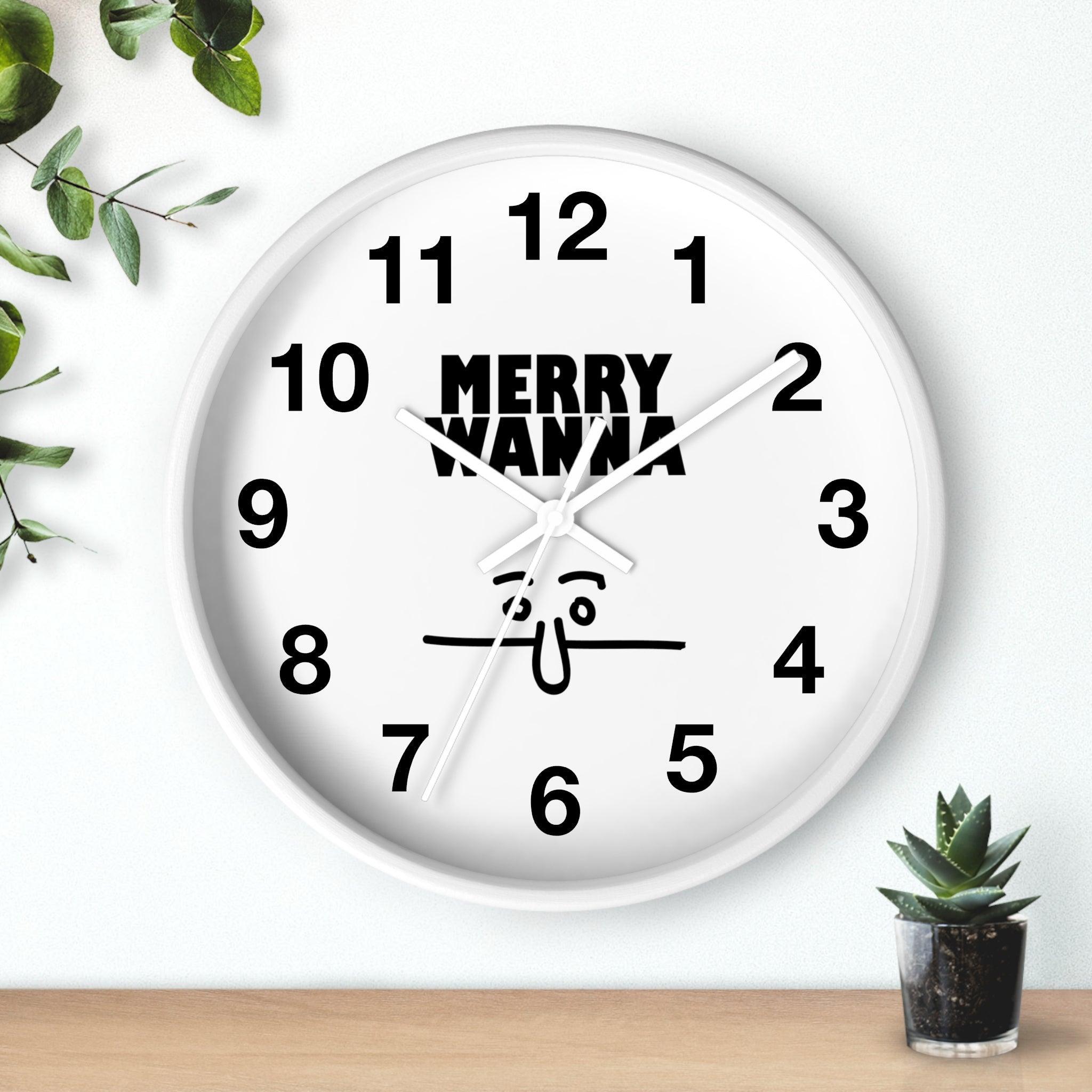 Merry Wanna - Wall Clock - Witty Twisters Fashions