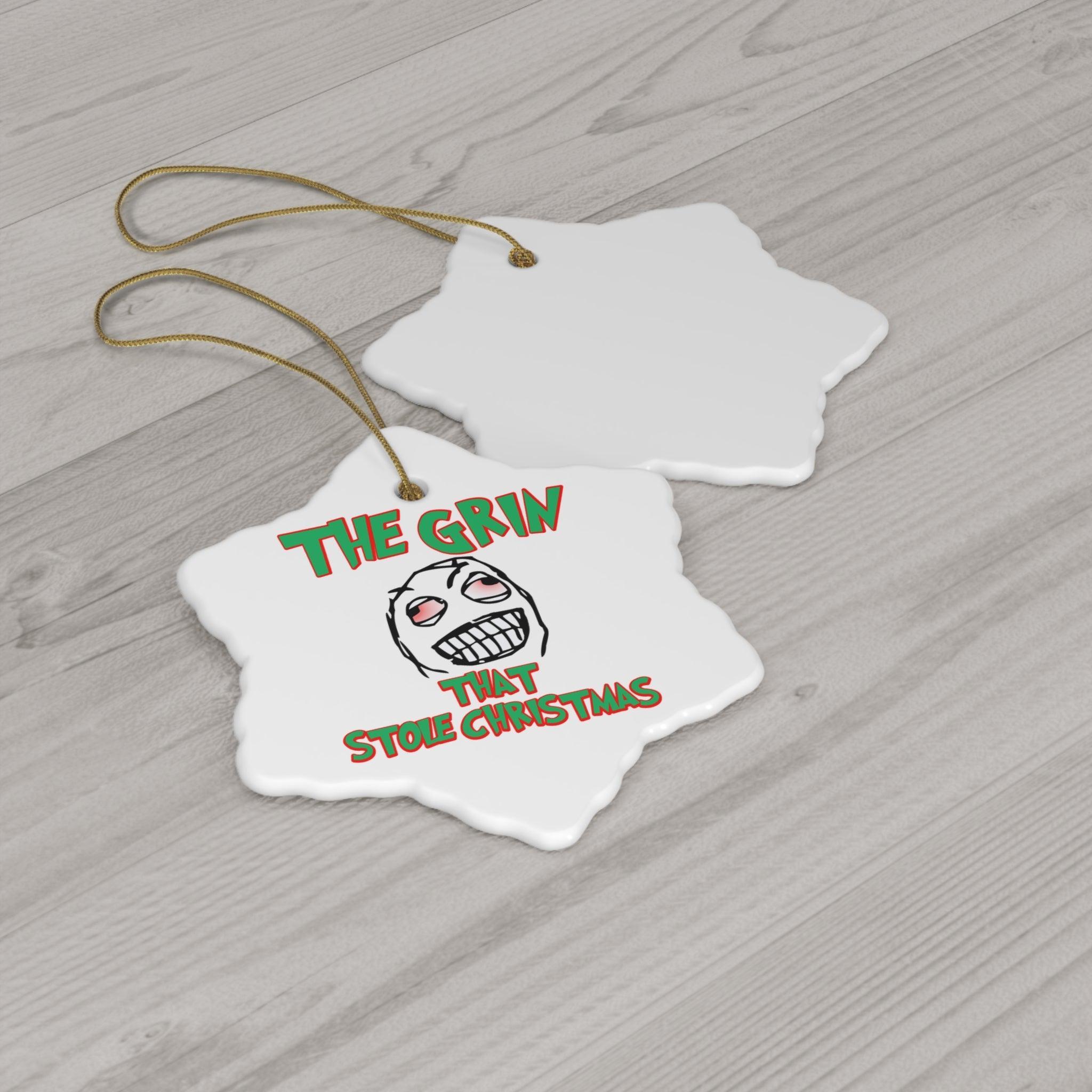 The Grin That Stole Christmas - Ceramic Ornaments - Witty Twisters Fashions