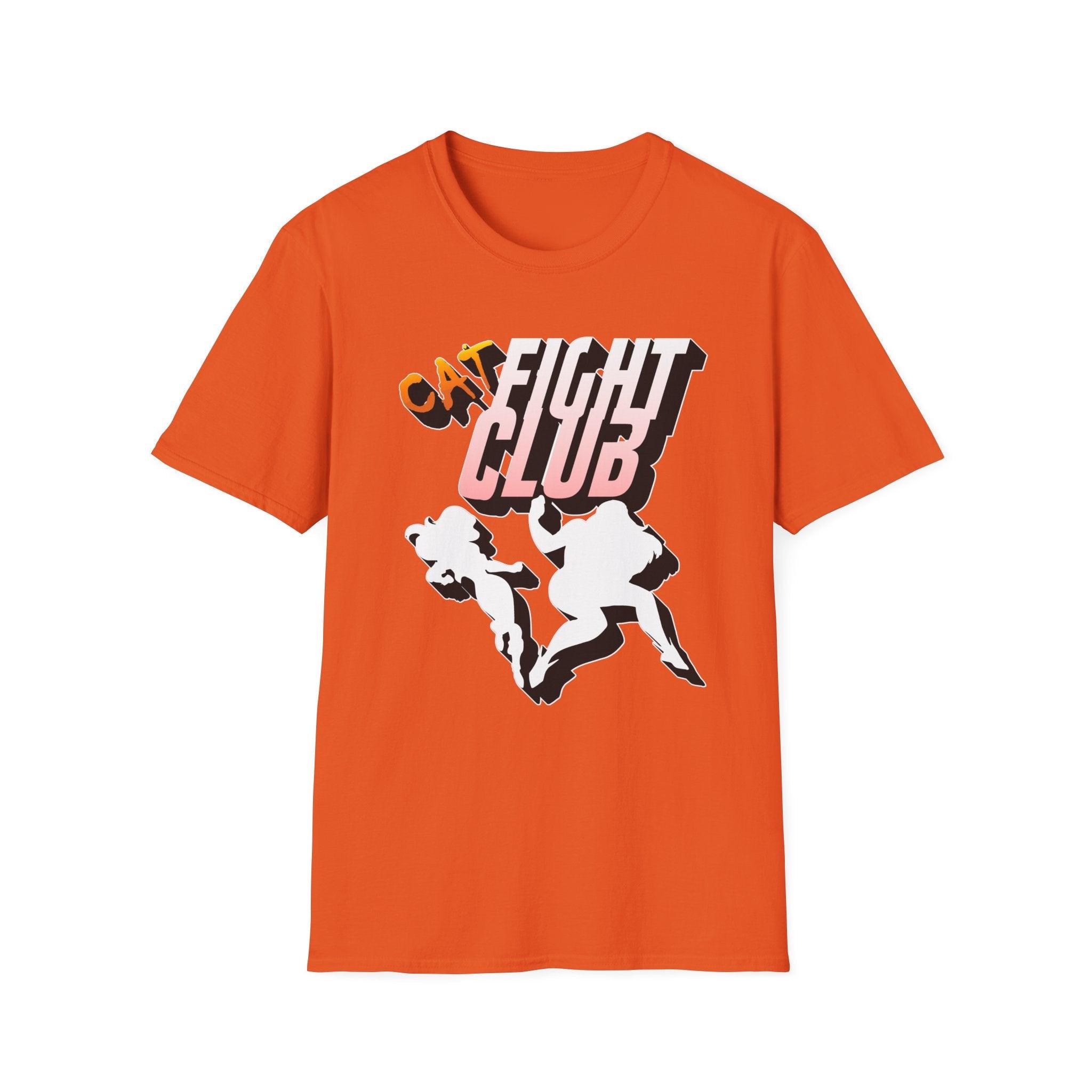 Cat Fight Club - Softstyle T-Shirt - Witty Twisters Fashions