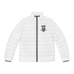 All Aboard! The Polar Bear Express - Men's Puffer Jacket - Witty Twisters Fashions