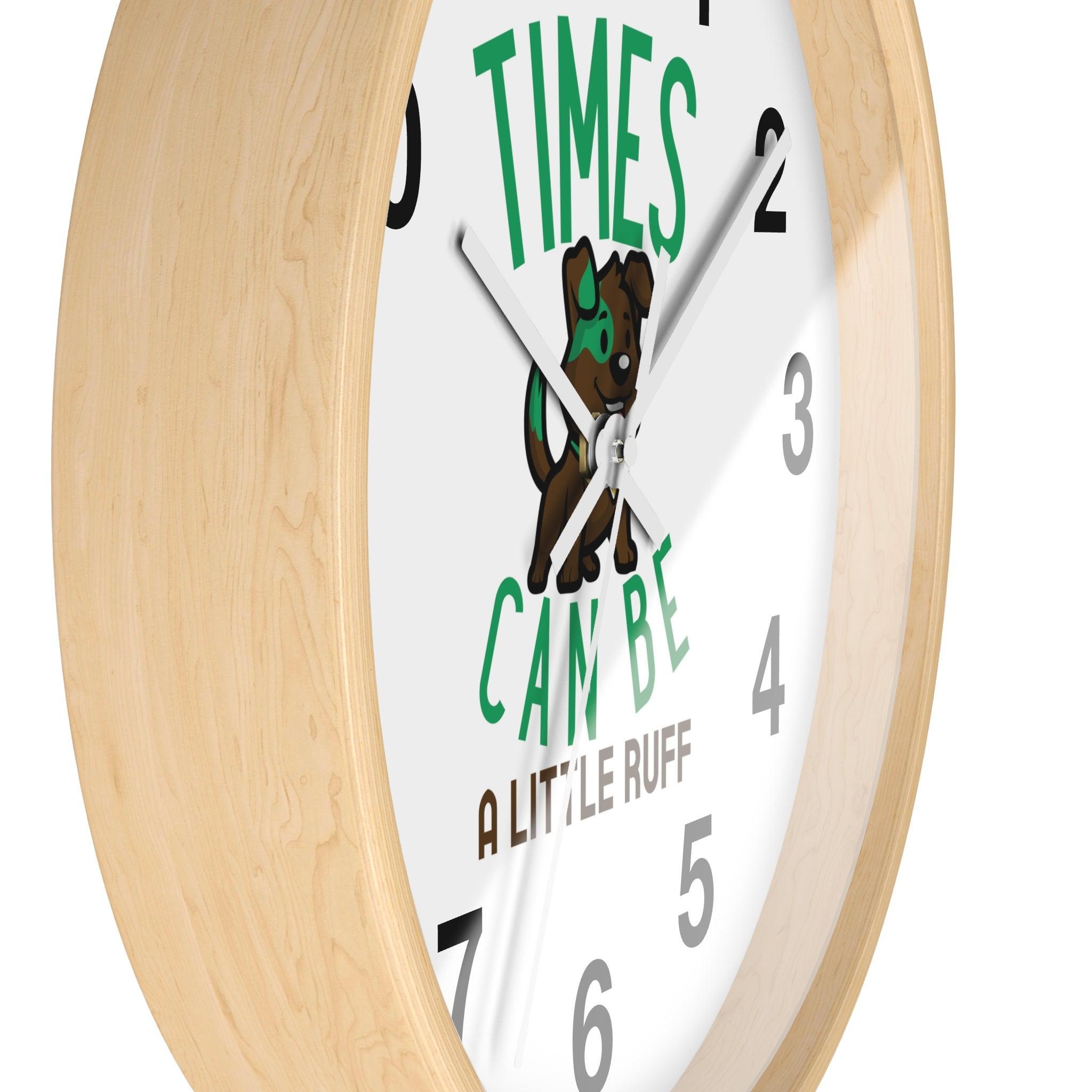 Times can be a little ruff - Wall Clock - Witty Twisters Fashions