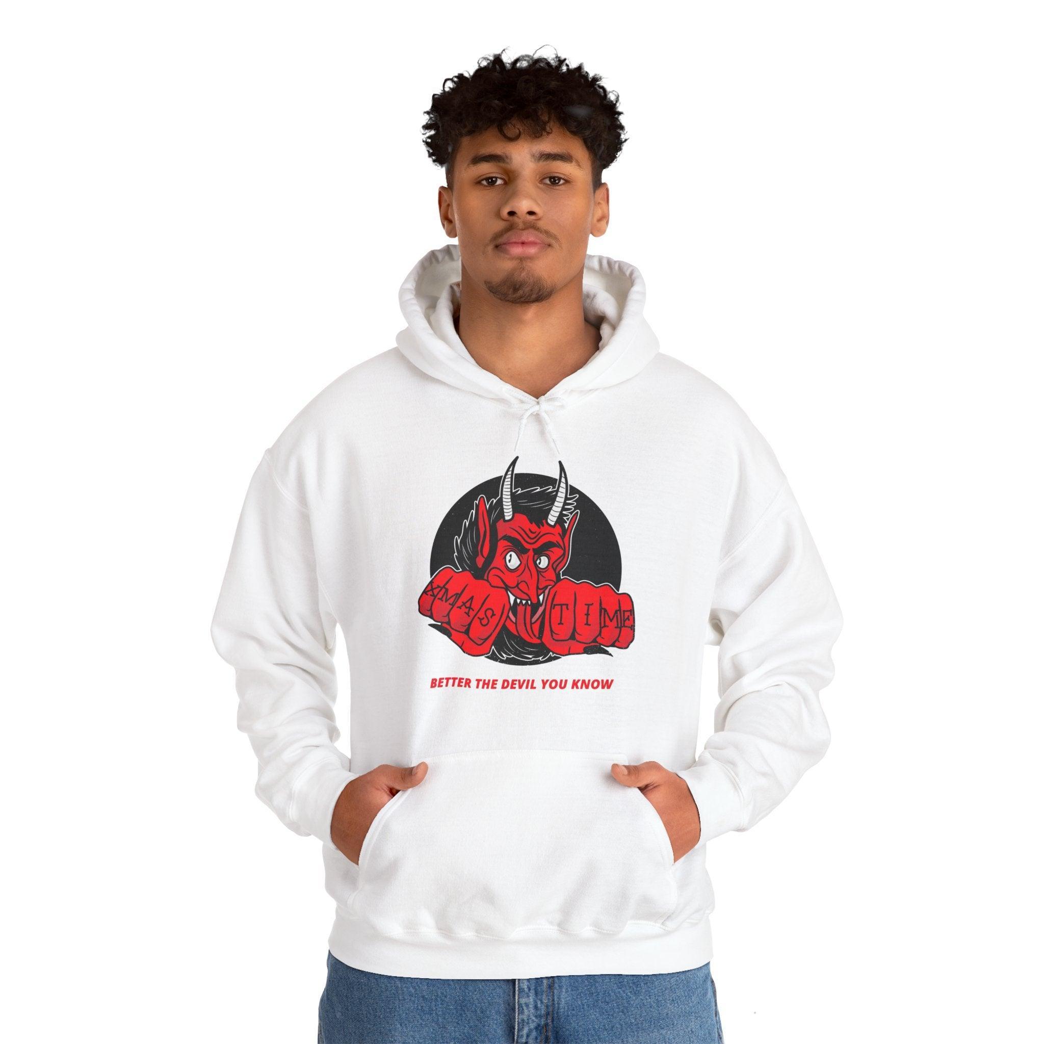 Better the devil you know Xmas time - Hoodie - Witty Twisters Fashions