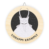 Unhappy Krampus - Wood Signs - Witty Twisters Fashions