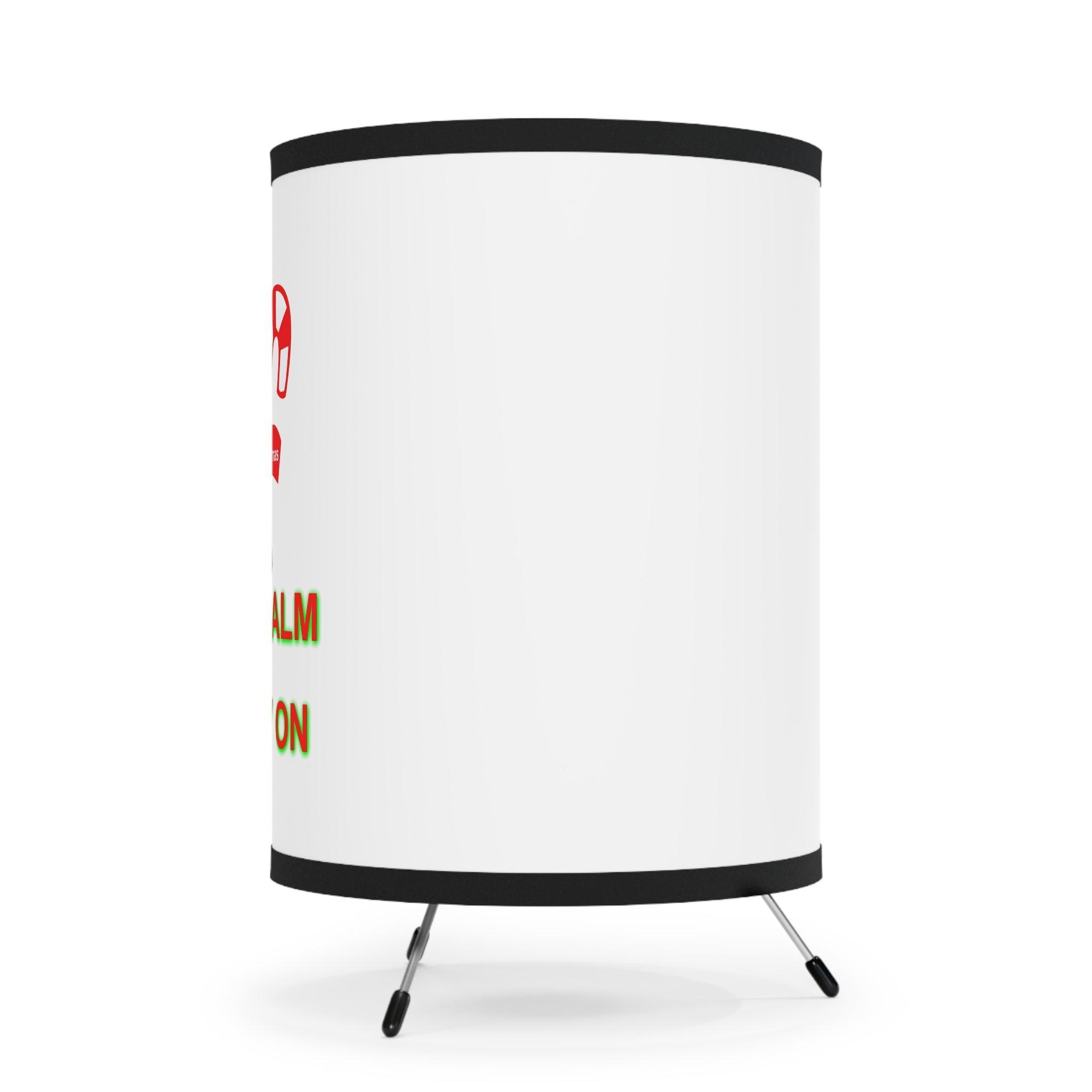 Keep Calm and Merry On - Retro Tripod Lamp - Witty Twisters Fashions