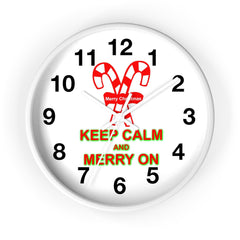Keep Calm and Merry On - Wall Clock - Witty Twisters Fashions