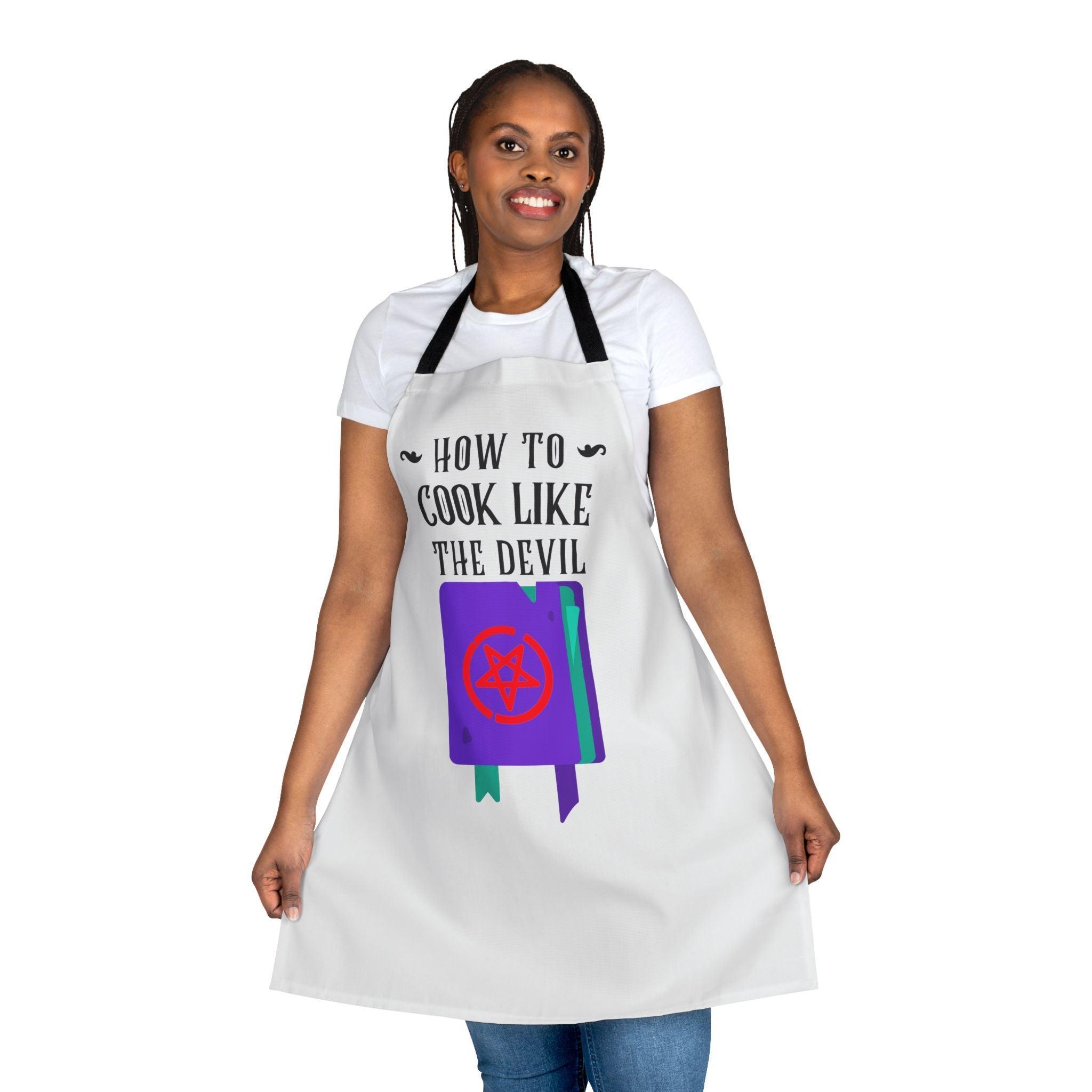 How to cook like the devil - Cooking Apron - Witty Twisters Fashions