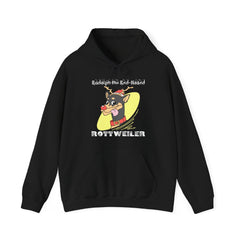 Rudolph The Red-Nosed Rottweiler - Hoodie - Witty Twisters Fashions