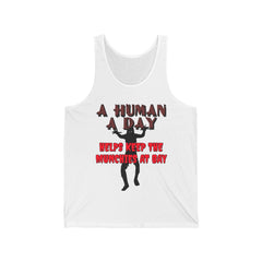 A Human A Day Helps Keep The Munchies at Bay - Tank Top - Witty Twisters Fashions