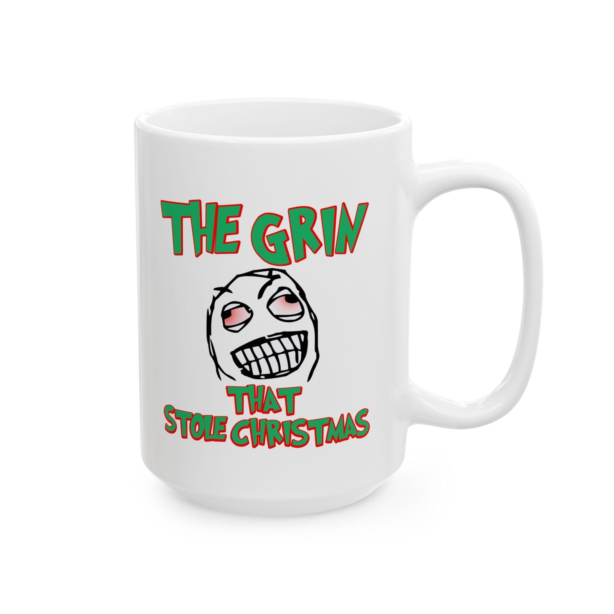 The Grin That Stole Christmas - Ceramic Coffee Mug 11oz, 15oz - Witty Twisters Fashions