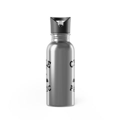 Cycle Pathic - Stainless Steel Water Bottle With Straw, 20oz - Witty Twisters Fashions