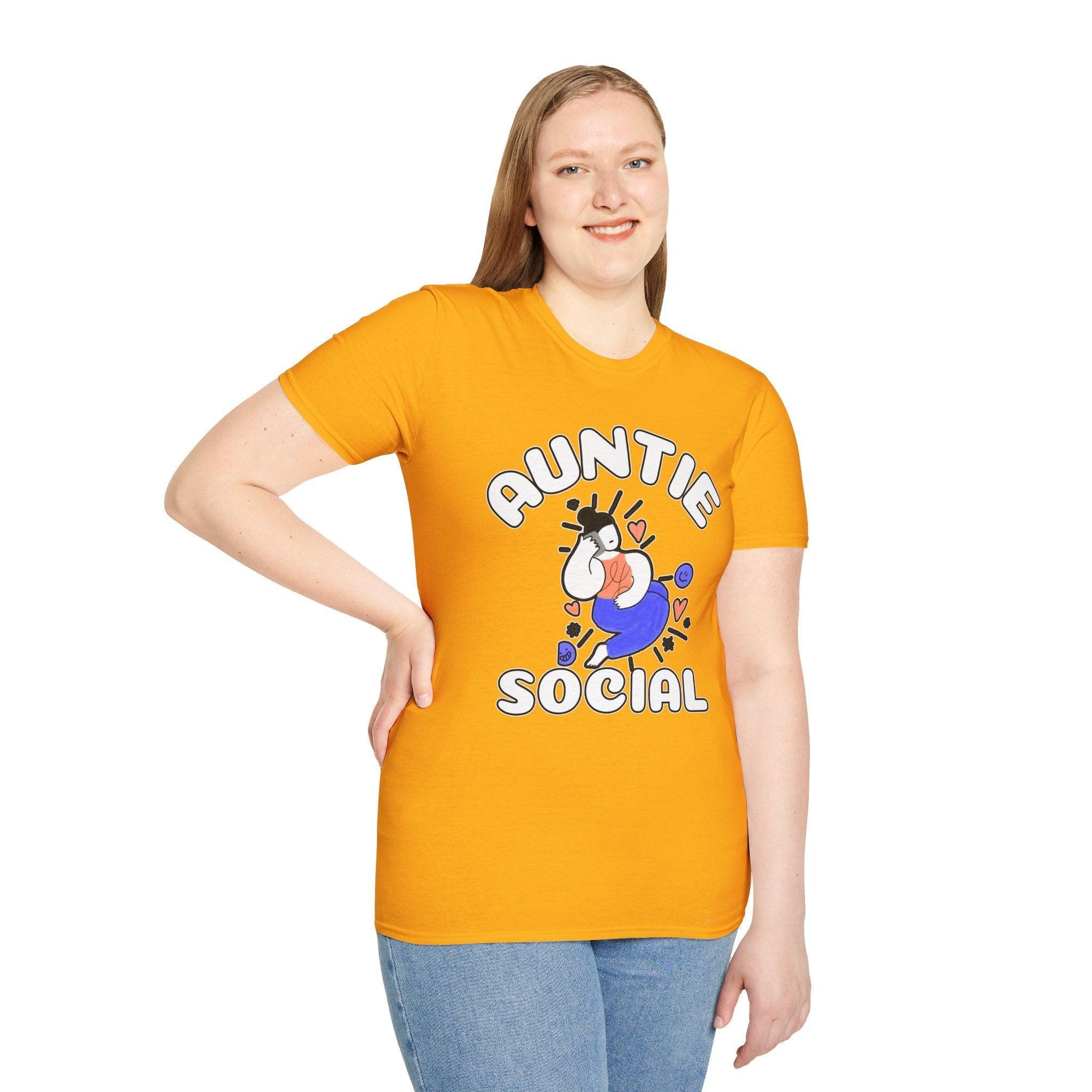 Auntie Social - Softstyle T-Shirt - Witty Twisters Fashions