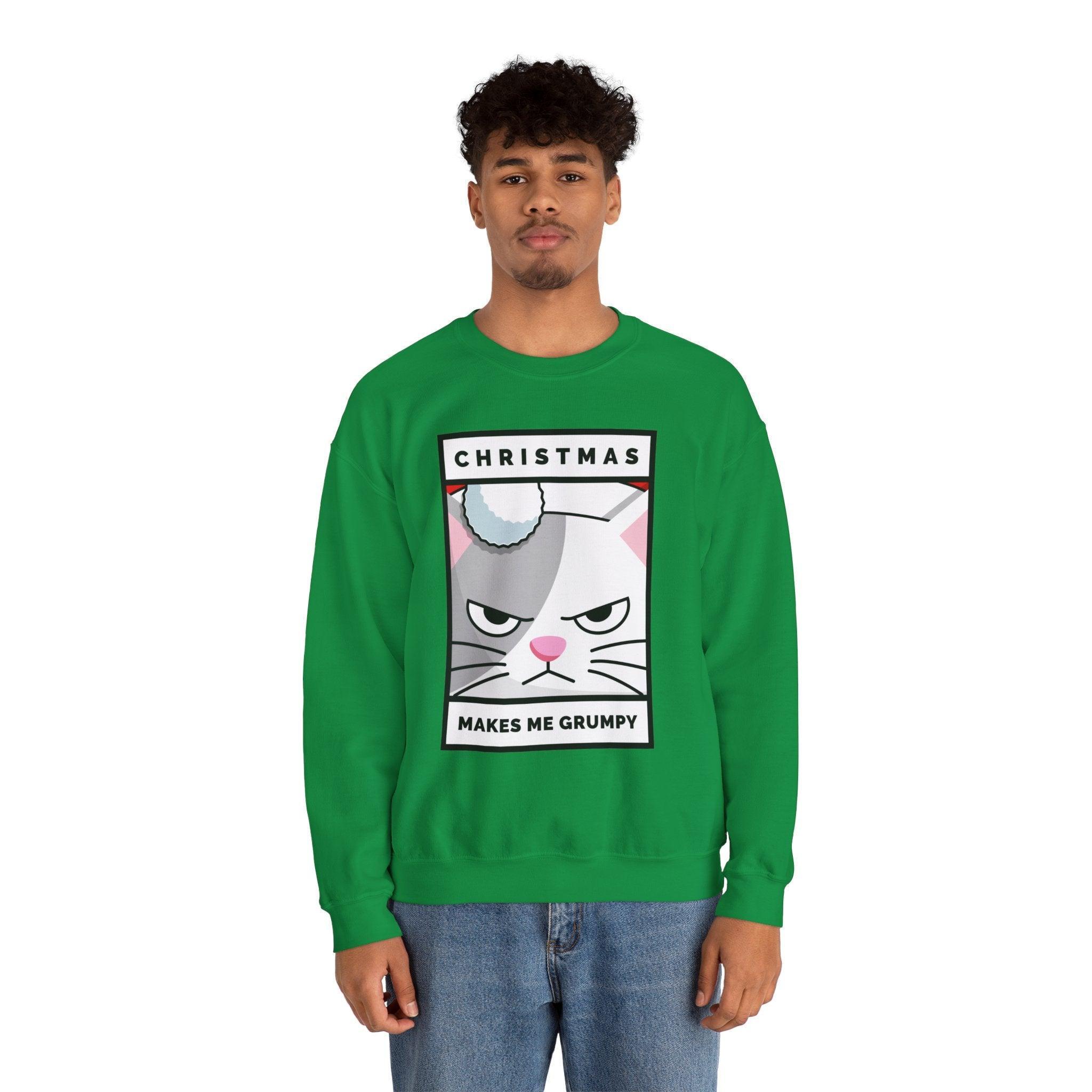 Christmas Makes Me Grumpy - Sweatshirt - Witty Twisters Fashions