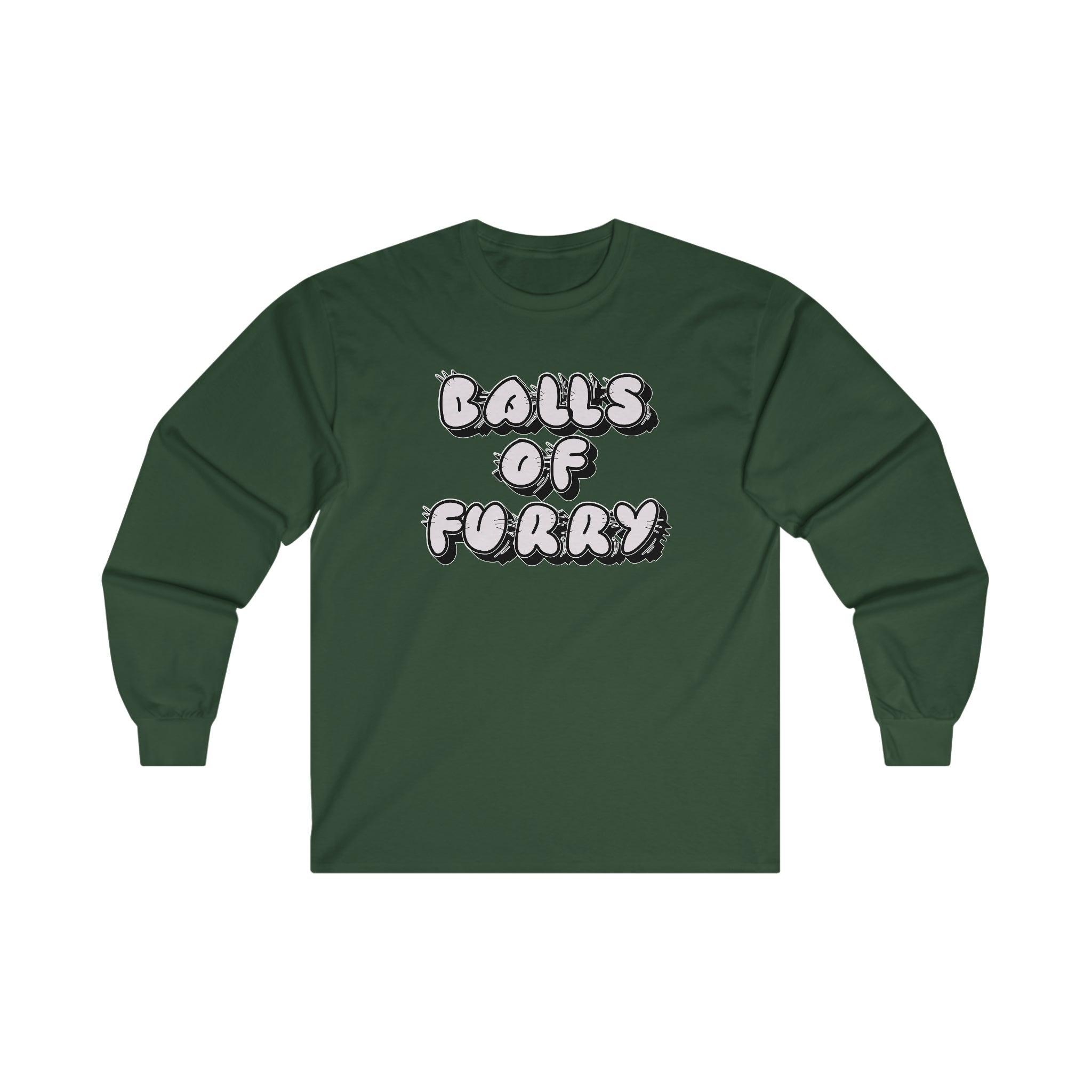 Balls Of Furry - Long-Sleeve Tee - Witty Twisters Fashions
