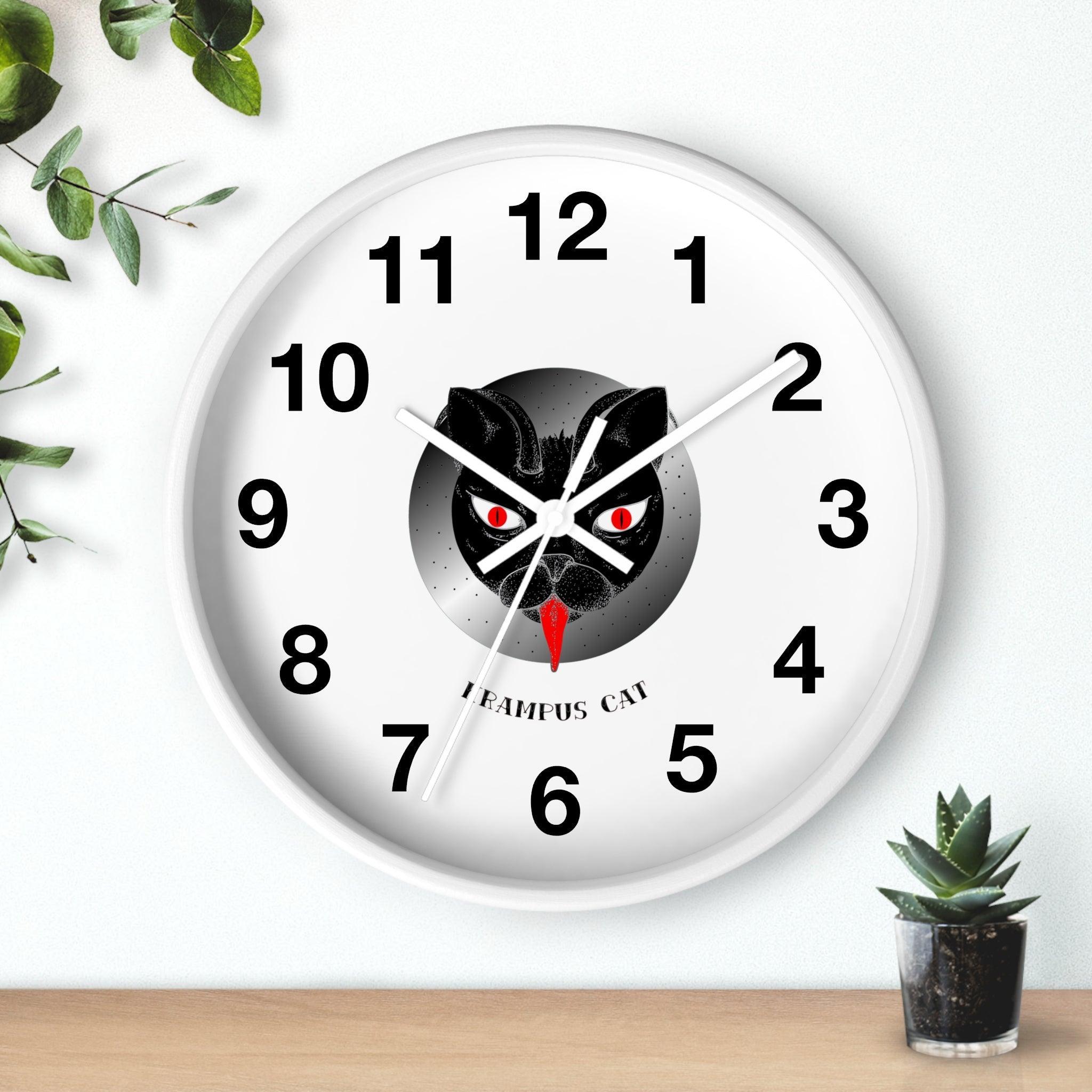 Krampus Cat - Wall Clock - Witty Twisters Fashions