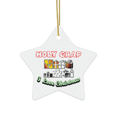 Holy Crap I Love Christmas - Ceramic Ornaments - Witty Twisters Fashions