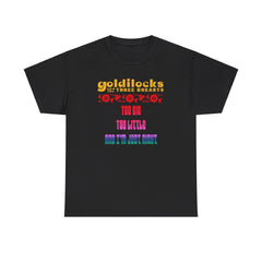 Goldilocks and the three breasts Too big Too little and I'm just right - T-Shirt - Witty Twisters Fashions