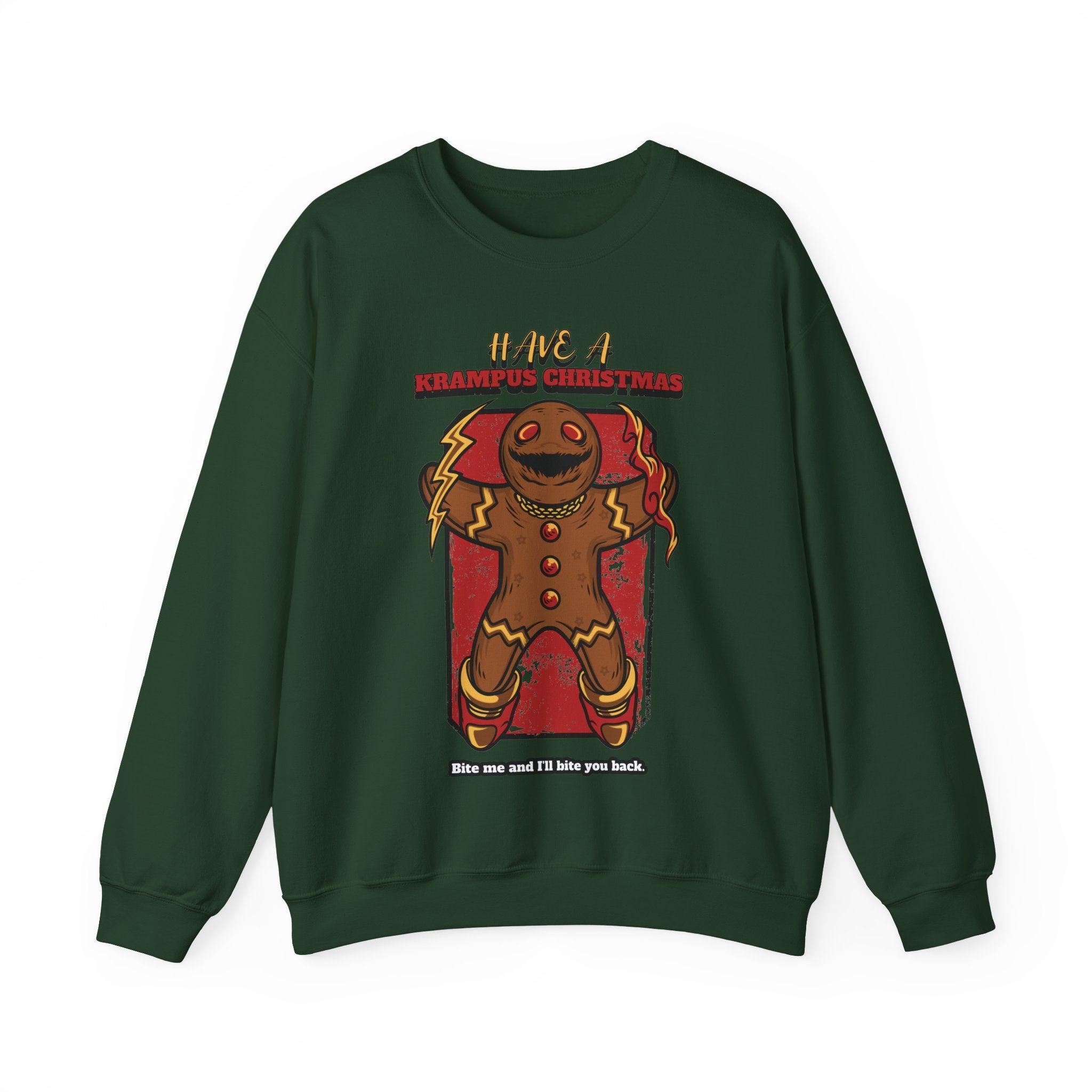 Have a Krampus Christmas Bite me and I'll bite you back. - Sweatshirt - Witty Twisters Fashions