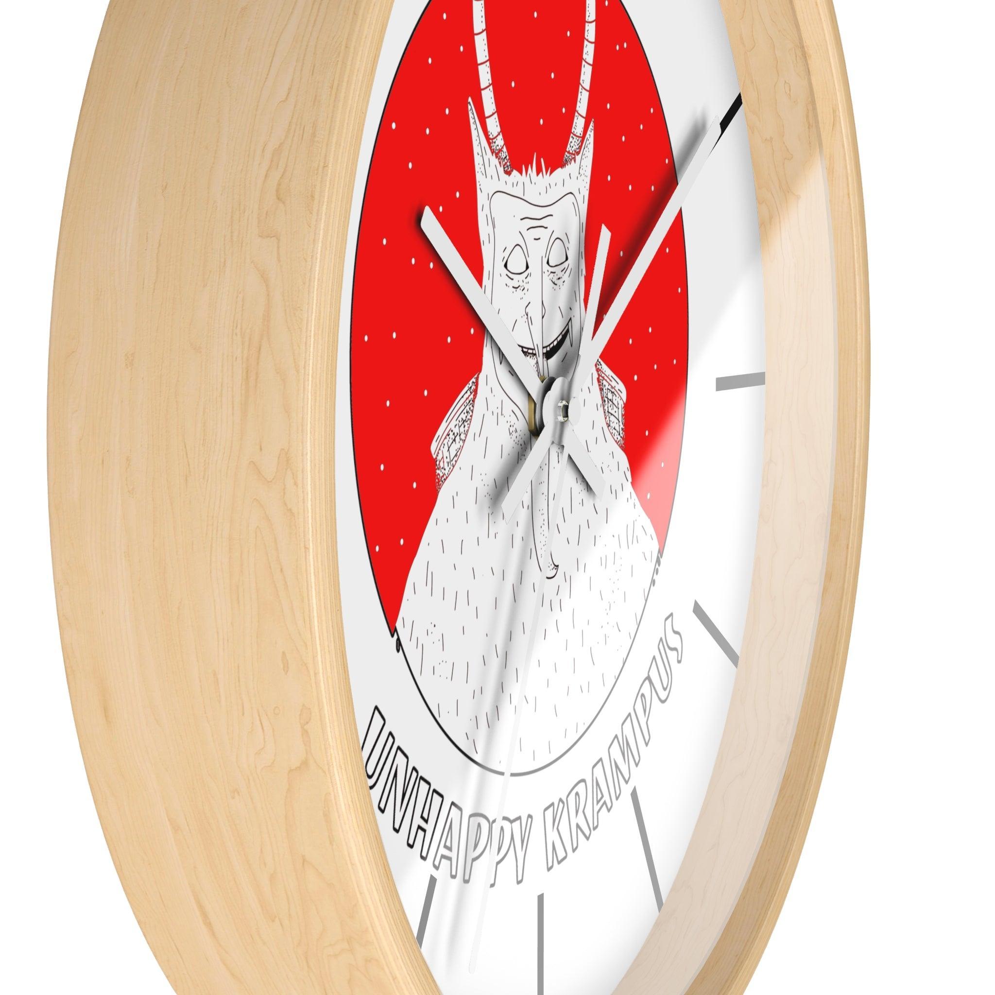 Unhappy Krampus - Wall Clock - Witty Twisters Fashions