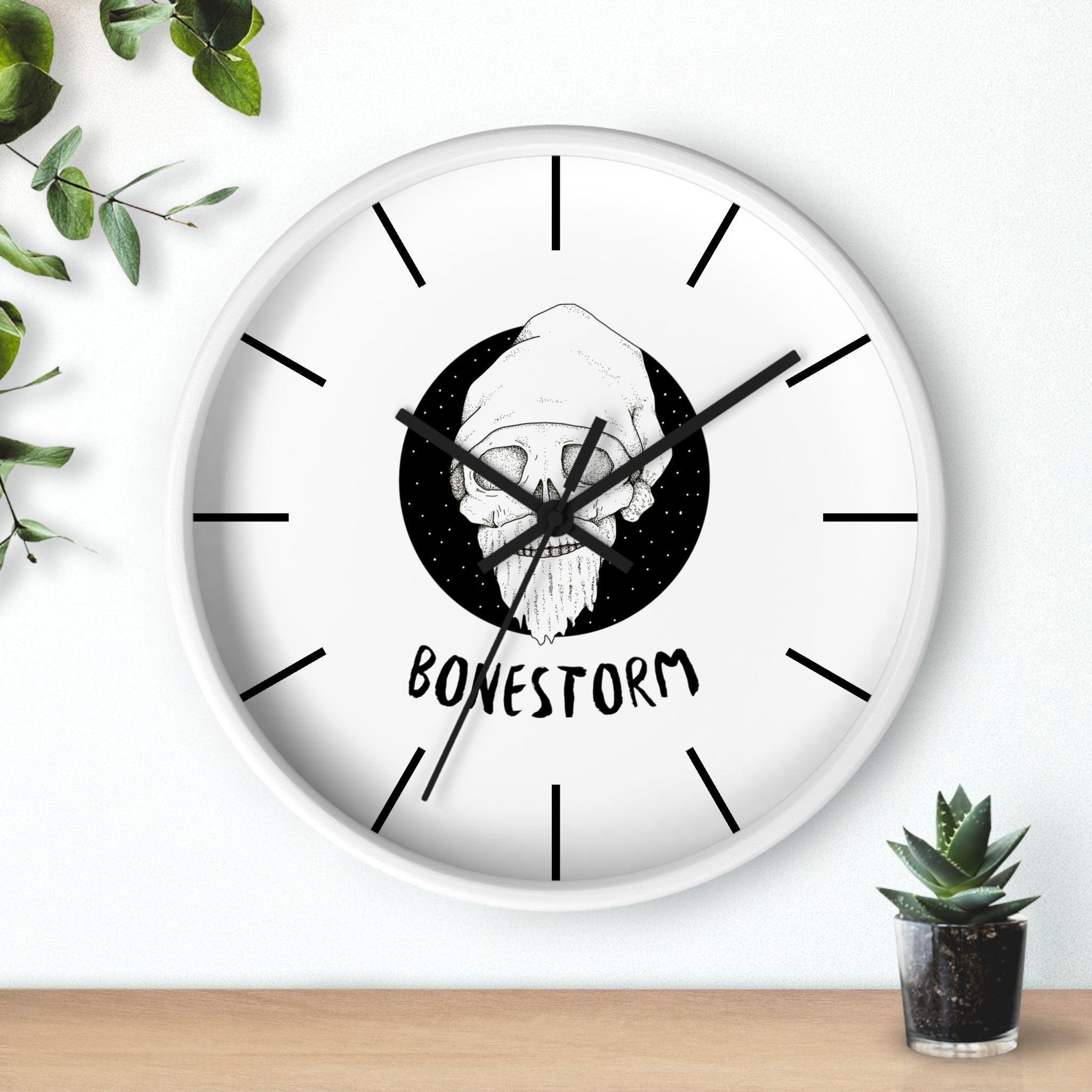 Bonestorm - Wall Clock - Witty Twisters Fashions