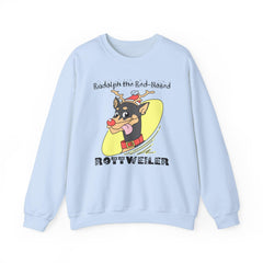Rudolph The Red-Nosed Rottweiler - Sweatshirt - Witty Twisters Fashions