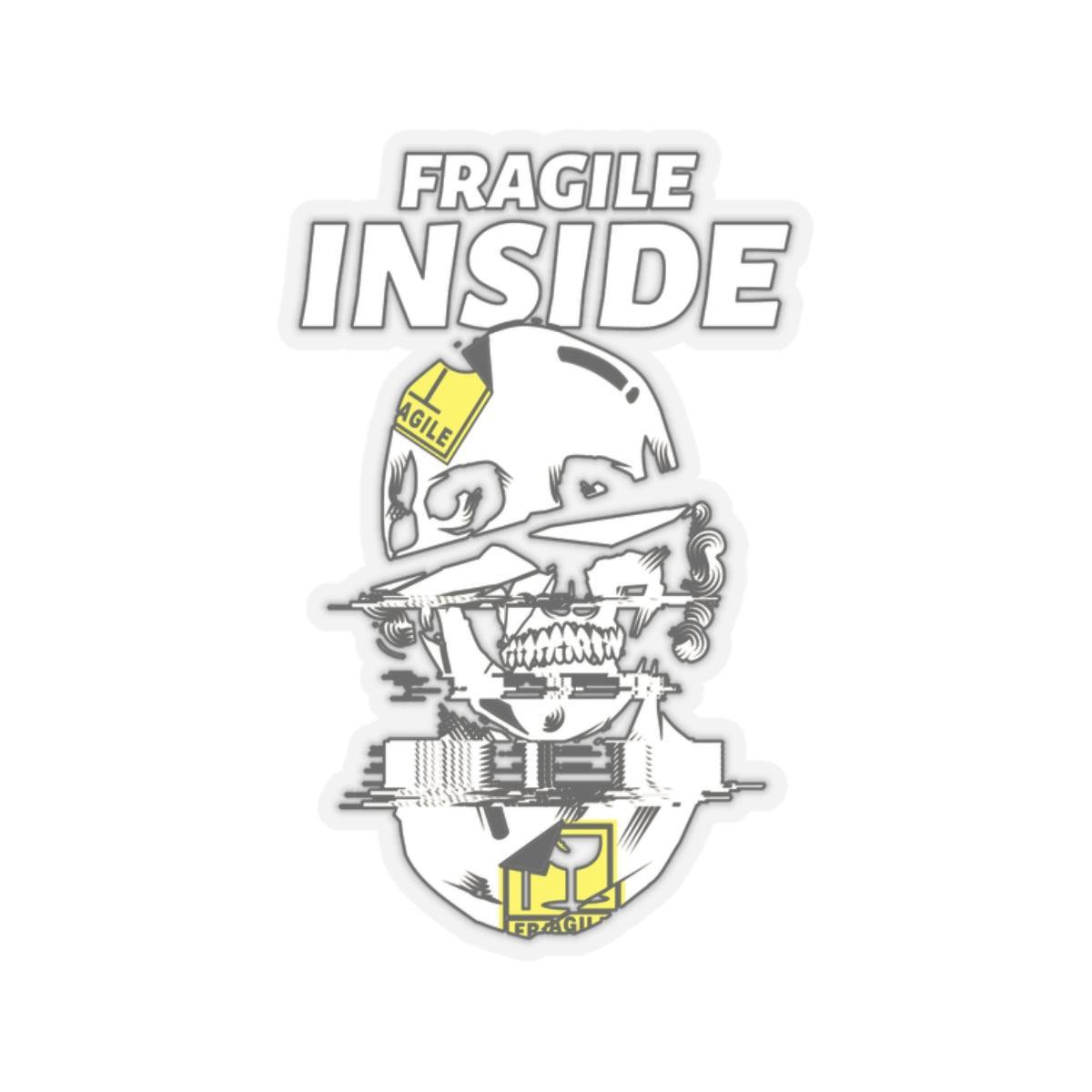 Fragile Inside - Kiss-Cut Stickers - Witty Twisters Fashions