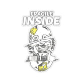 Fragile Inside - Kiss-Cut Stickers - Witty Twisters Fashions