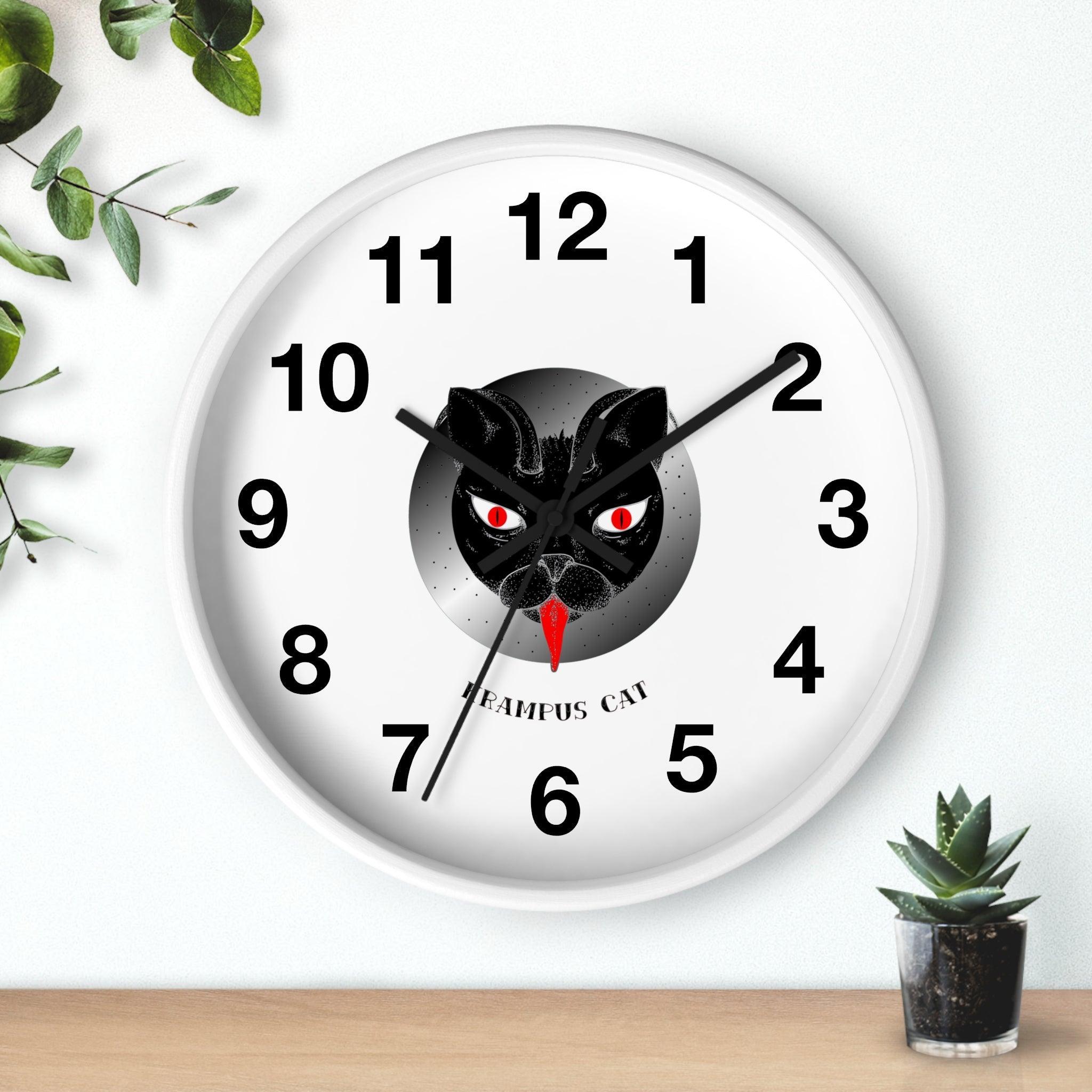 Krampus Cat - Wall Clock - Witty Twisters Fashions