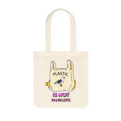 Plastic is not fantastic - Woven Tote Bag - Witty Twisters Fashions