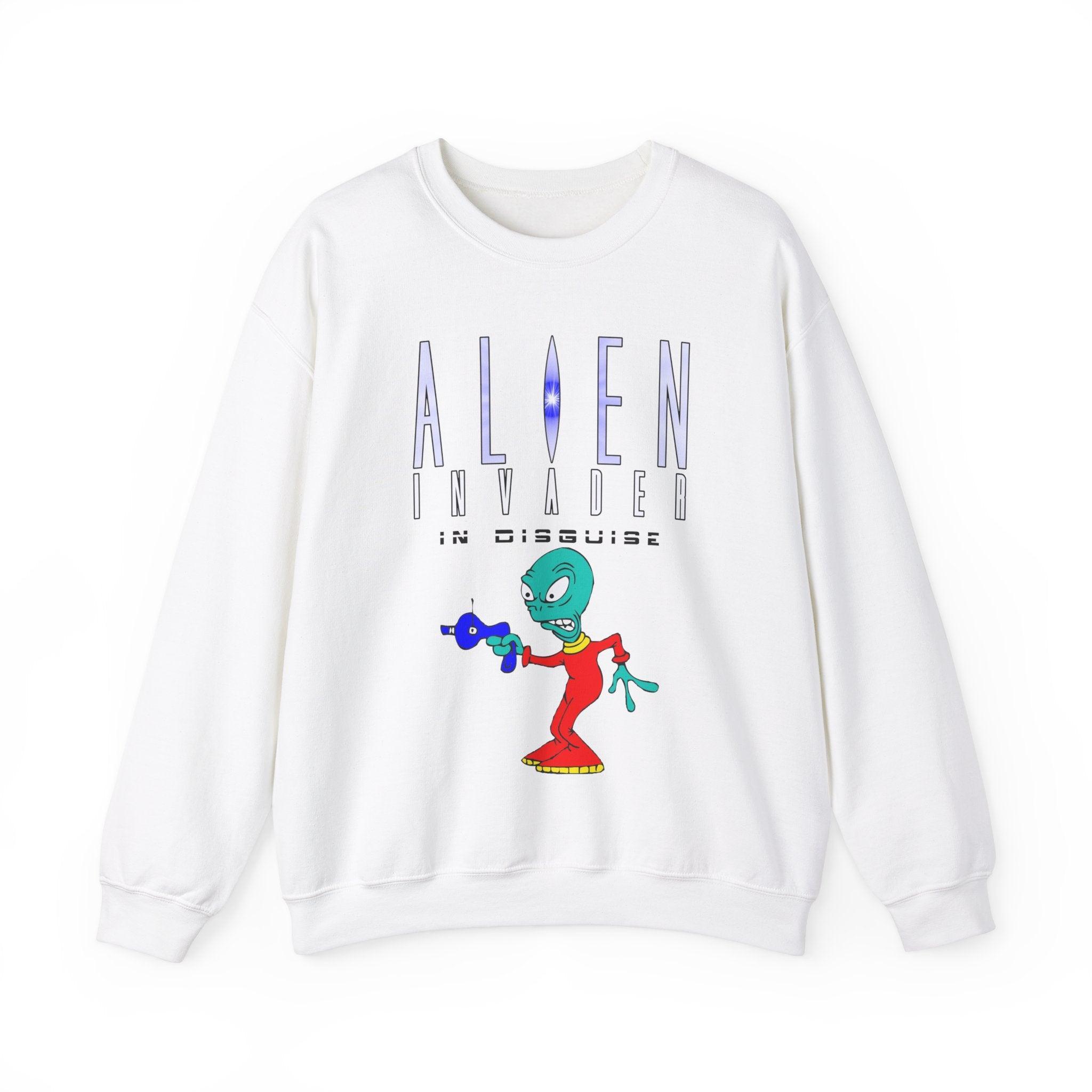 Alien Invader In Disguise - Sweatshirt - Witty Twisters Fashions
