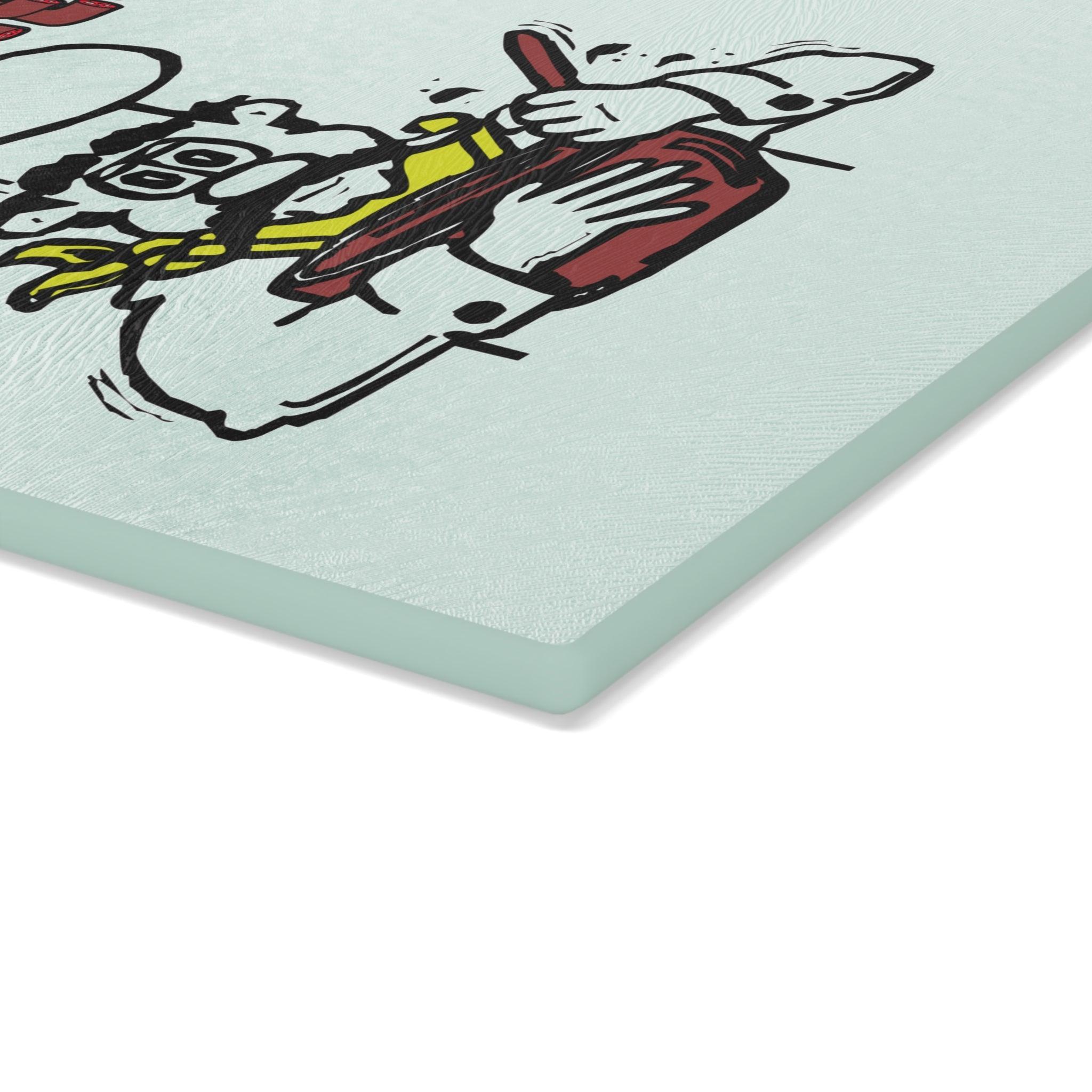 Vegetarians We'll Beet Your Meat - Glass Cutting Board - Witty Twisters Fashions