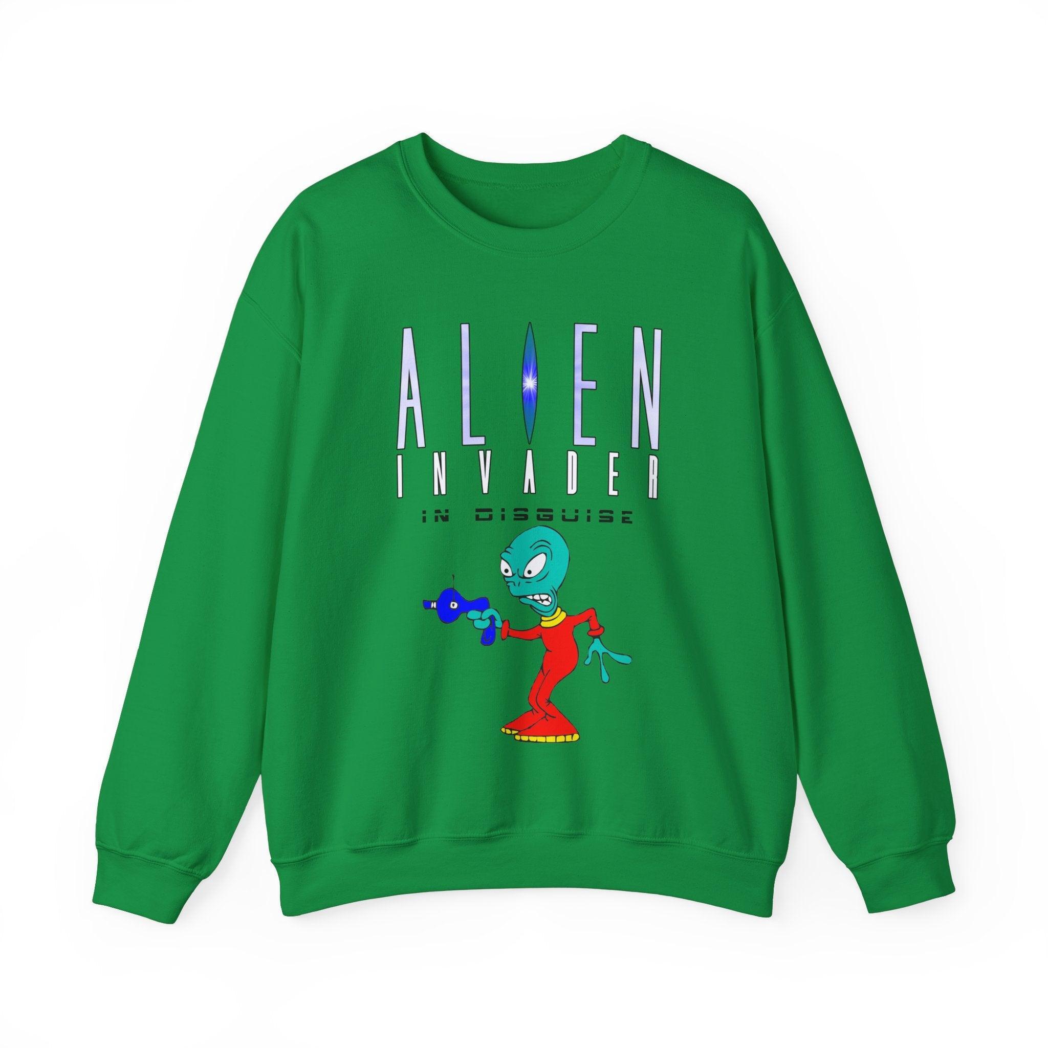 Alien Invader In Disguise - Sweatshirt - Witty Twisters Fashions