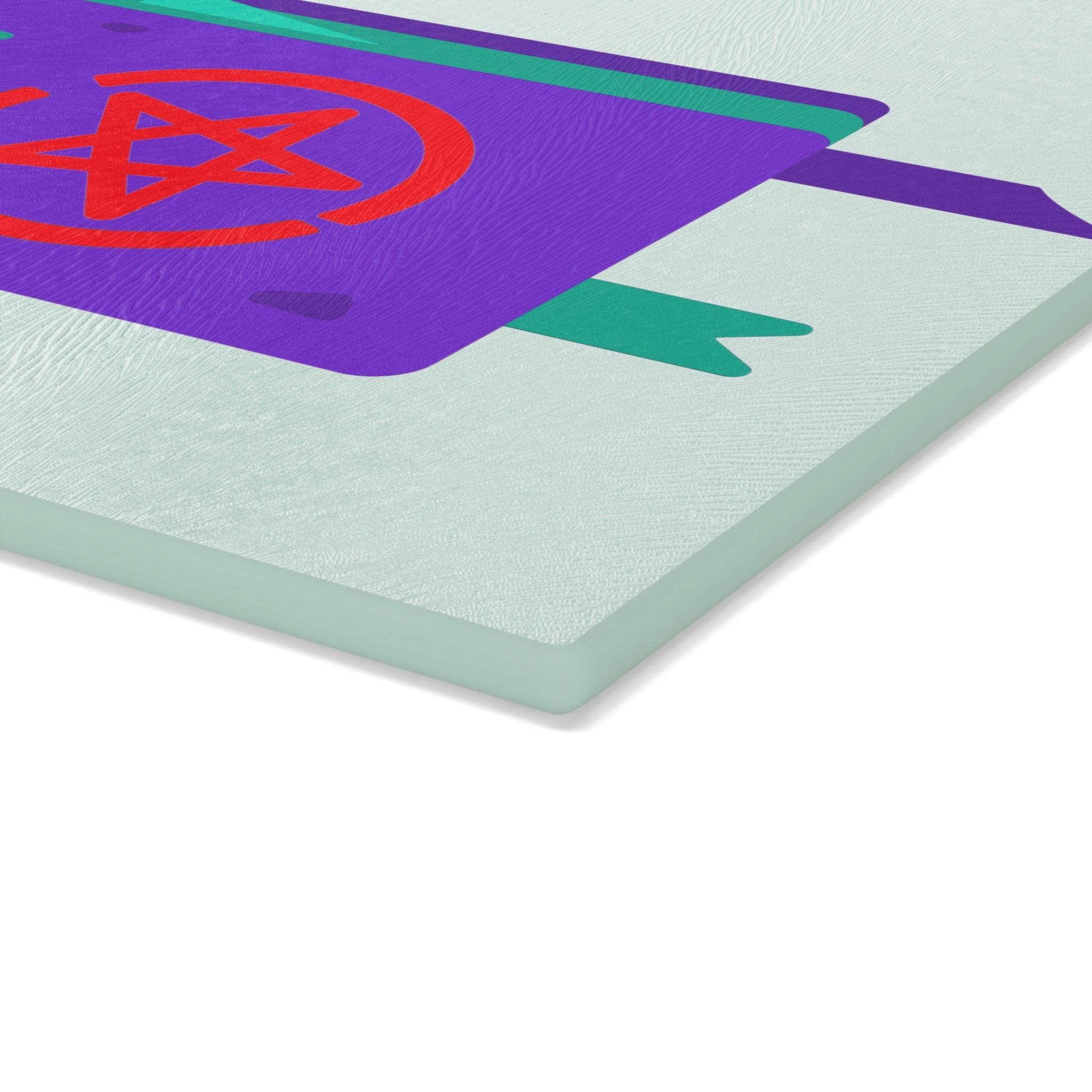 How to cook like the devil - Glass Cutting Board - Witty Twisters Fashions